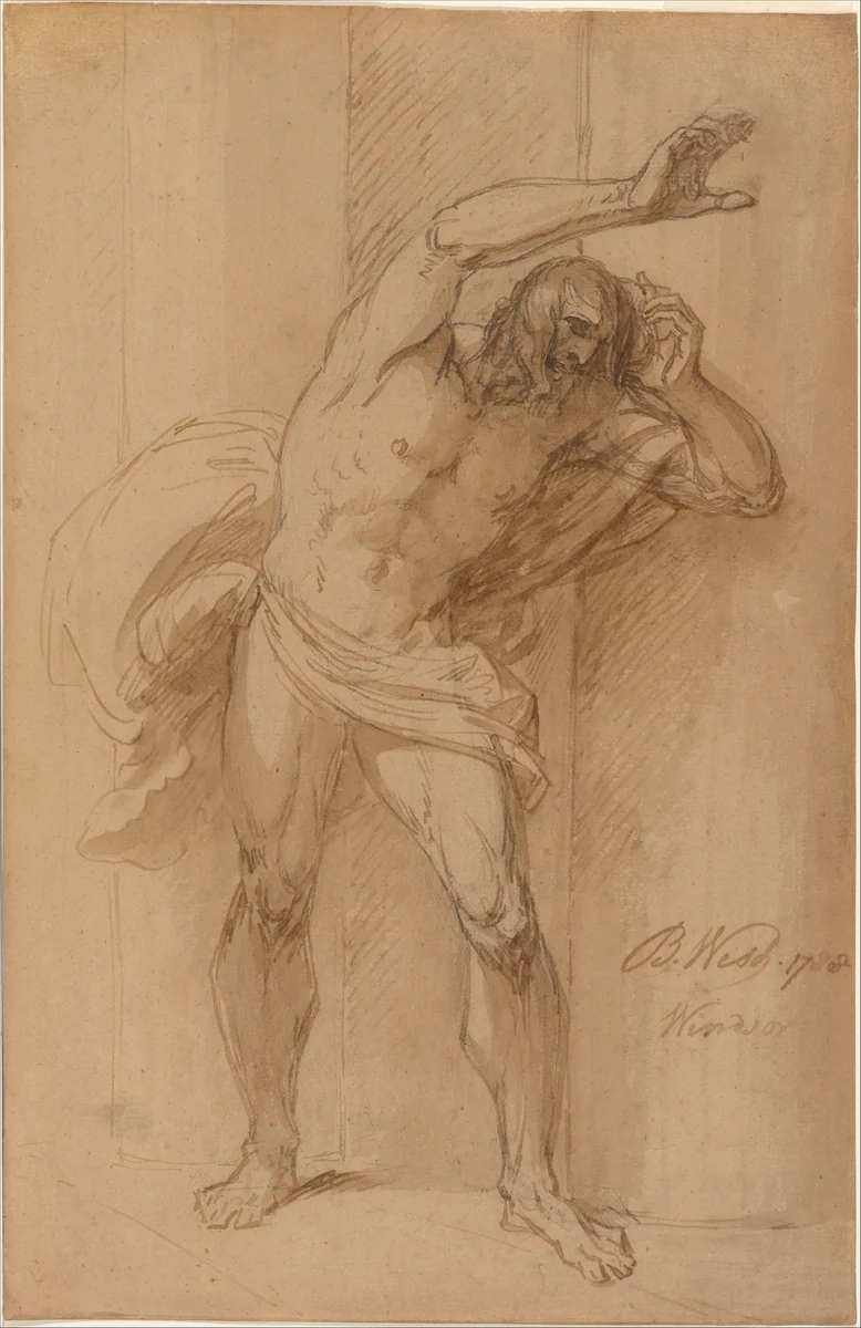Study for the Crucifixion by Benjamin West, artwork, 1788