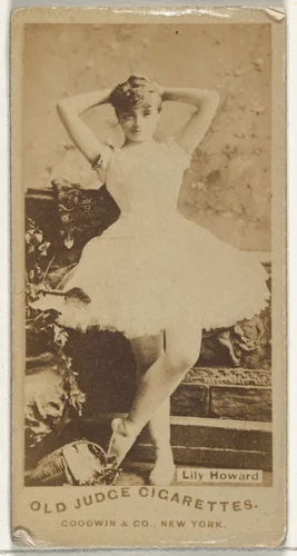 Lily Howard, from the Actors and Actresses series (N171) for Old Judge Cigarettes by Goodwin & Company, photograph, 1886-1890