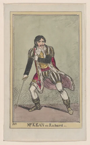 Edmund Kean as Richard III by George Cruikshank, print, 1809-1819