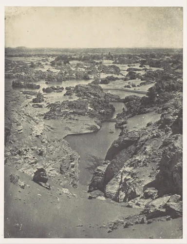 Nubie. Vue Cavalière de la Seconde Cataracte by Maxime Du Camp, photograph, 1850