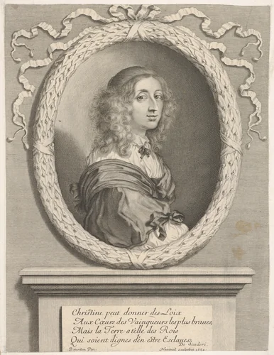 Christine, reine de Suède by Robert Nanteuil, print, 1654