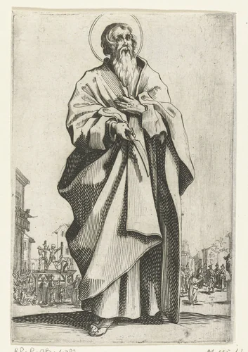 Apostel Bartholomeüs by anonymous, print, 1631-1699