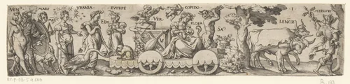 Triomftocht van de lente by Unknown, print, 1524-1562