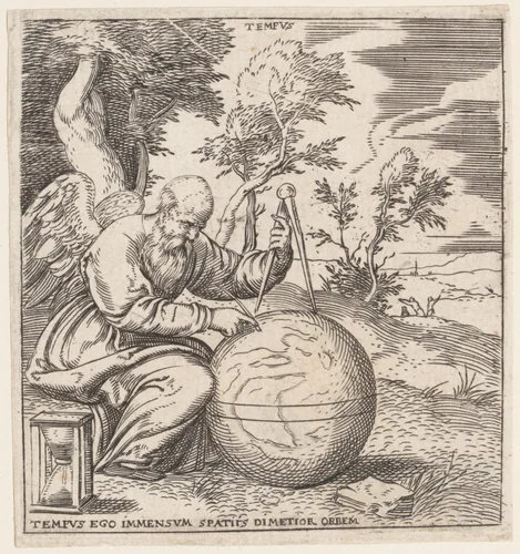 Time by Enea Vico, print, 1540-1555