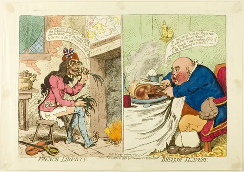 French Liberty, British Slavery by James Gillray, print, 1792
