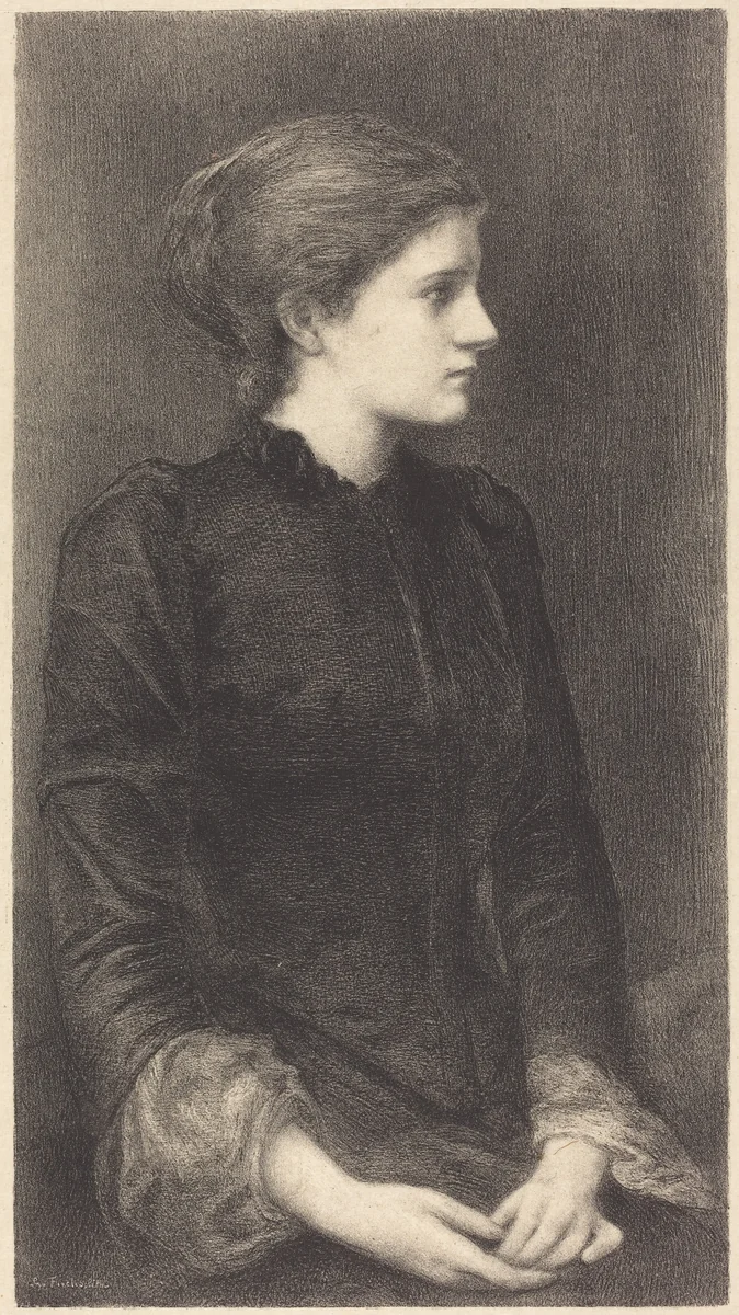 Mrs. Bonham by M.G. Fuchs
Sir Edward Coley Burne-Jones, print, 1902
