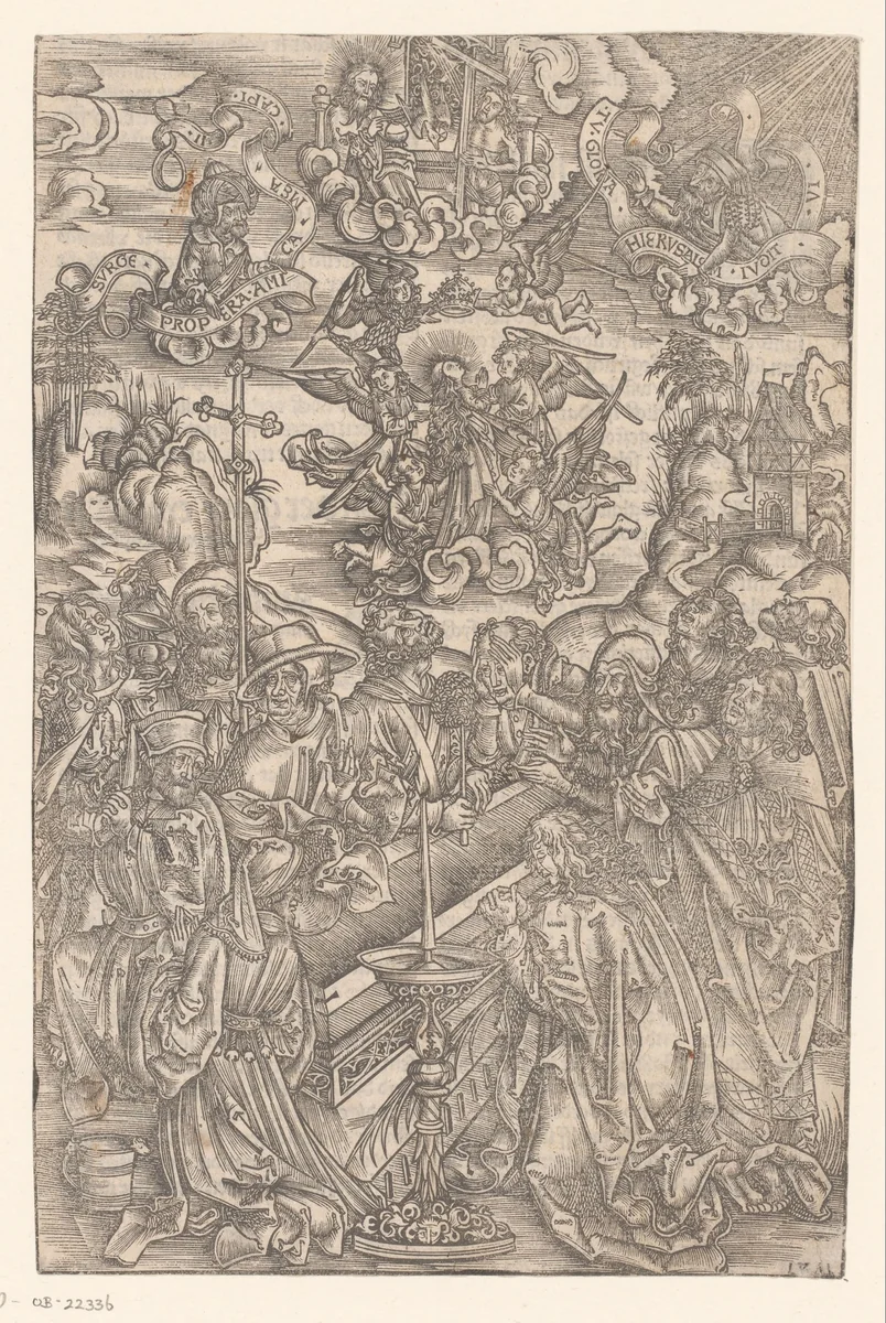 Hemelvaart van Maria by Unknown, print, 1502-1510