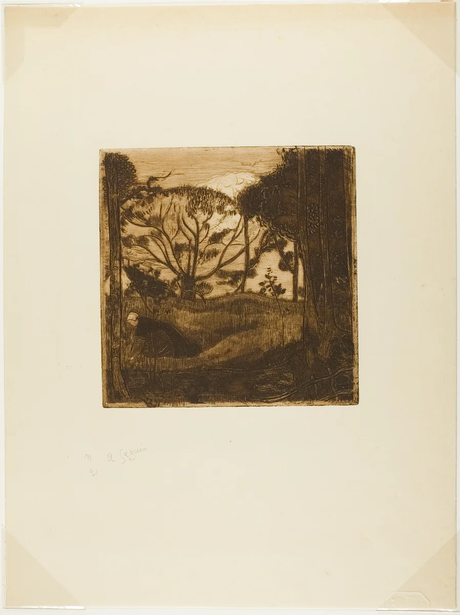 Evening by Armand Séguin, print, 1894