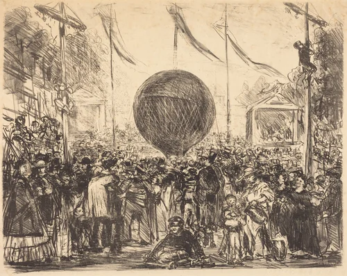 The Balloon by Edouard Manet, print, 1862