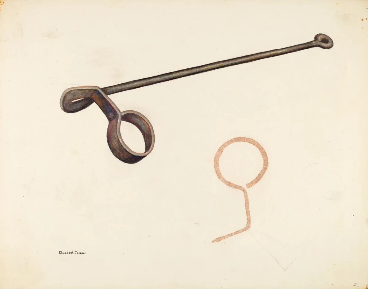 Branding Iron by Elizabeth Johnson, index of american design, 1942