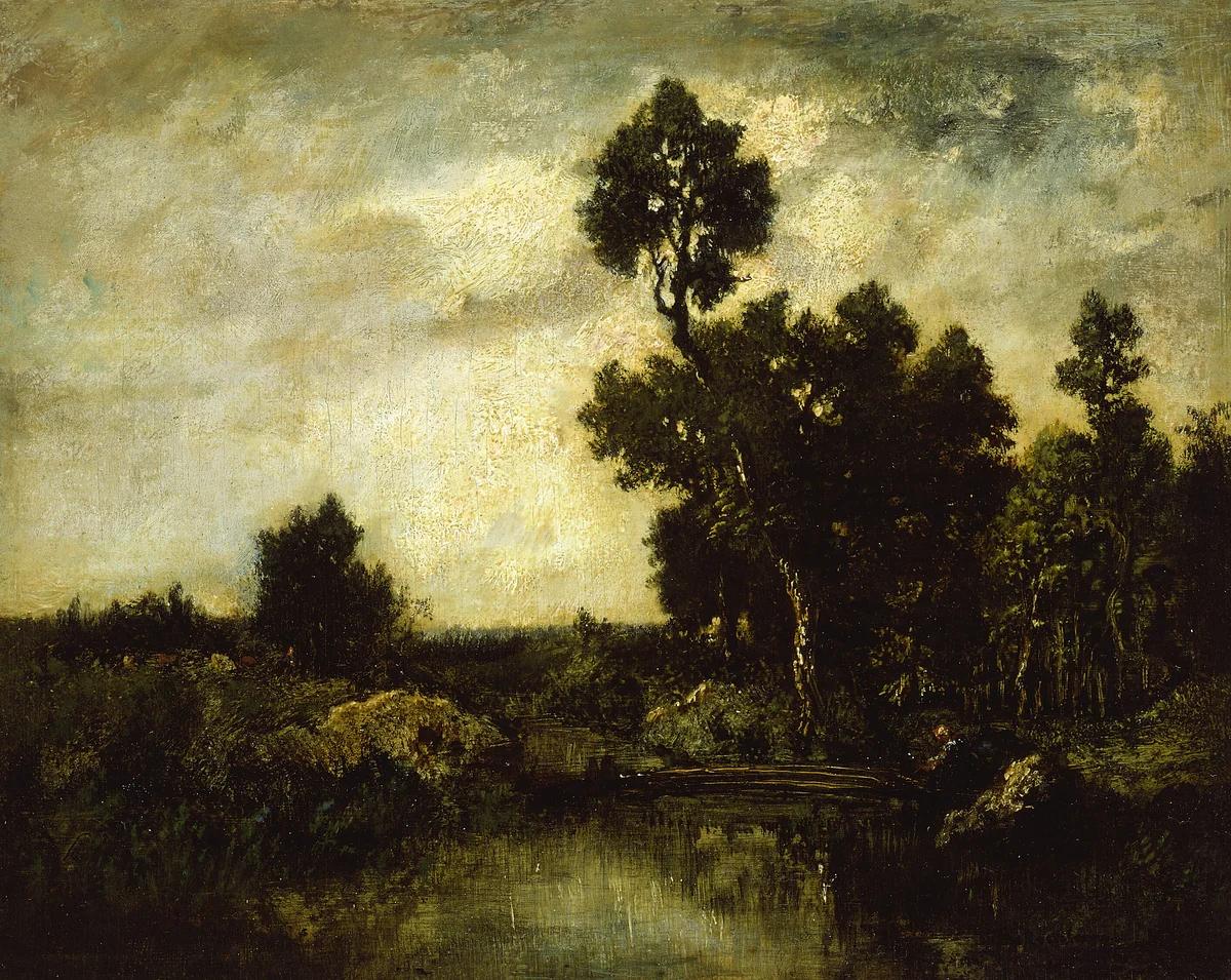 Landscape by Théodore Rousseau, painting, 1845-1855
