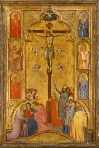 The Crucifixion by Andrea di Cione, painting, 1360-1370