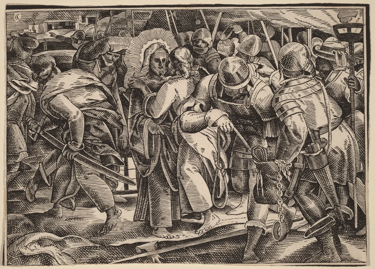 Christ Tells His Disciples of the Last Judgment by Christoph Murer, print, 1558-1614