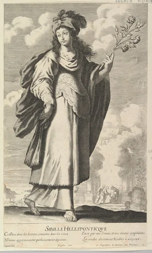 Sibylle Hellespontique by Gilles Rousselet, print, 1630-1640