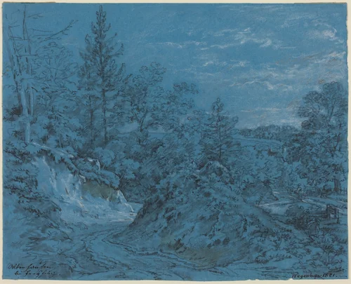 Altenhausen bei Freysing by Max Joseph Wagenbauer, drawing, 1821