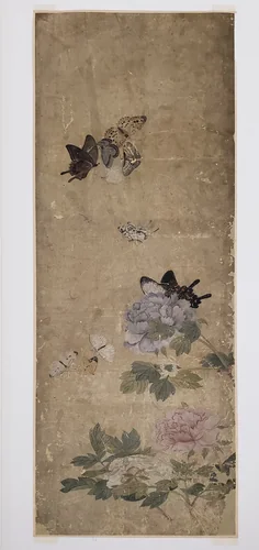 Butterflies and Peonies by Nam Gye-u, painting, 1834-1867