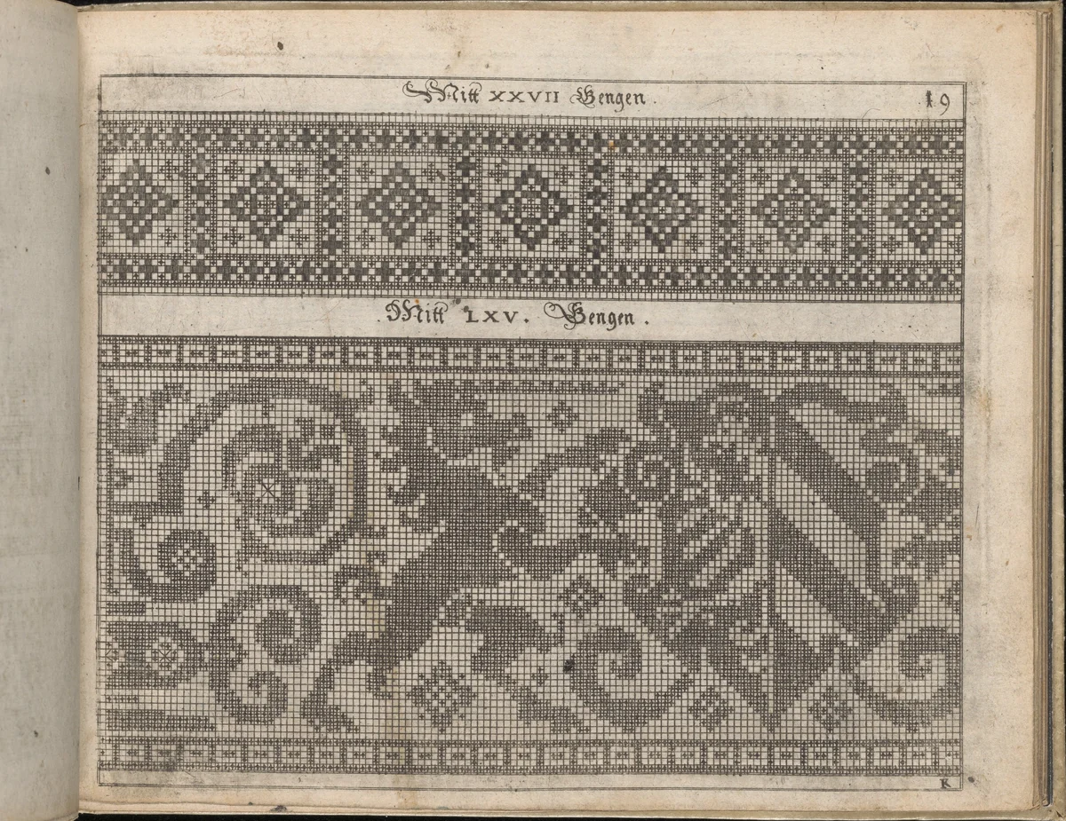 Newes Modelbuch in Kupffer (Page 28r) by Johann Sibmacher, book, 1604