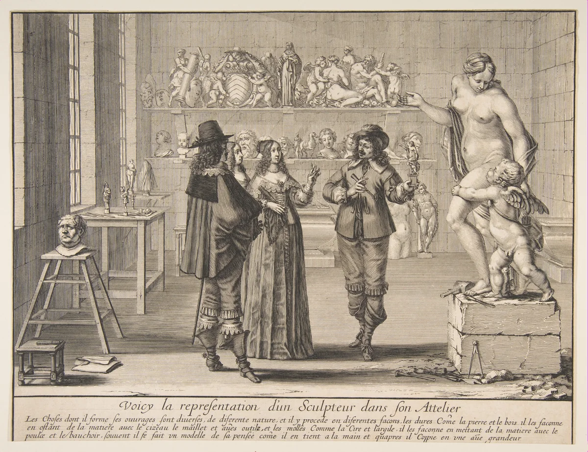 The Sculptor by Abraham Bosse, print, 1642