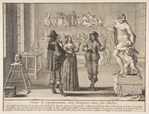 The Sculptor by Abraham Bosse, print, 1642