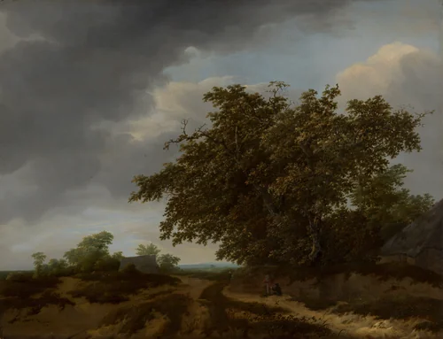 Landscape on the Edge of the Dunes by Jan Vermeer, painting, 1648