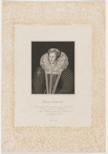 Queen Elizabeth by James Stow; Nicholas Hilliard, print, 1770-1820