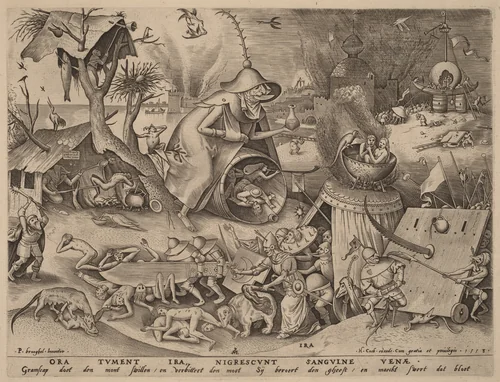 Anger by Pieter van der Heyden
Pieter Bruegel the Elder
Hieronymus Cock, print, 1558