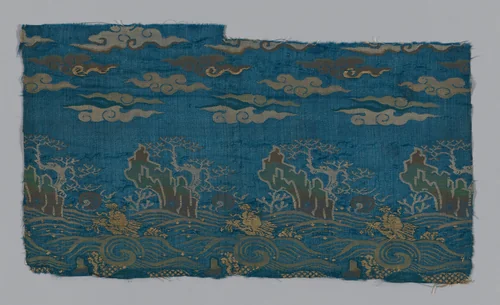 Panel by China, textile, 1701-1800