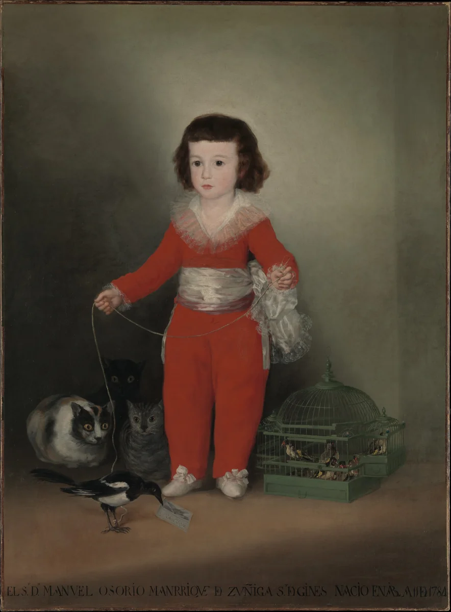Manuel Osorio Manrique de Zuñiga (1784–1792) by Goya, painting, 1787-1788