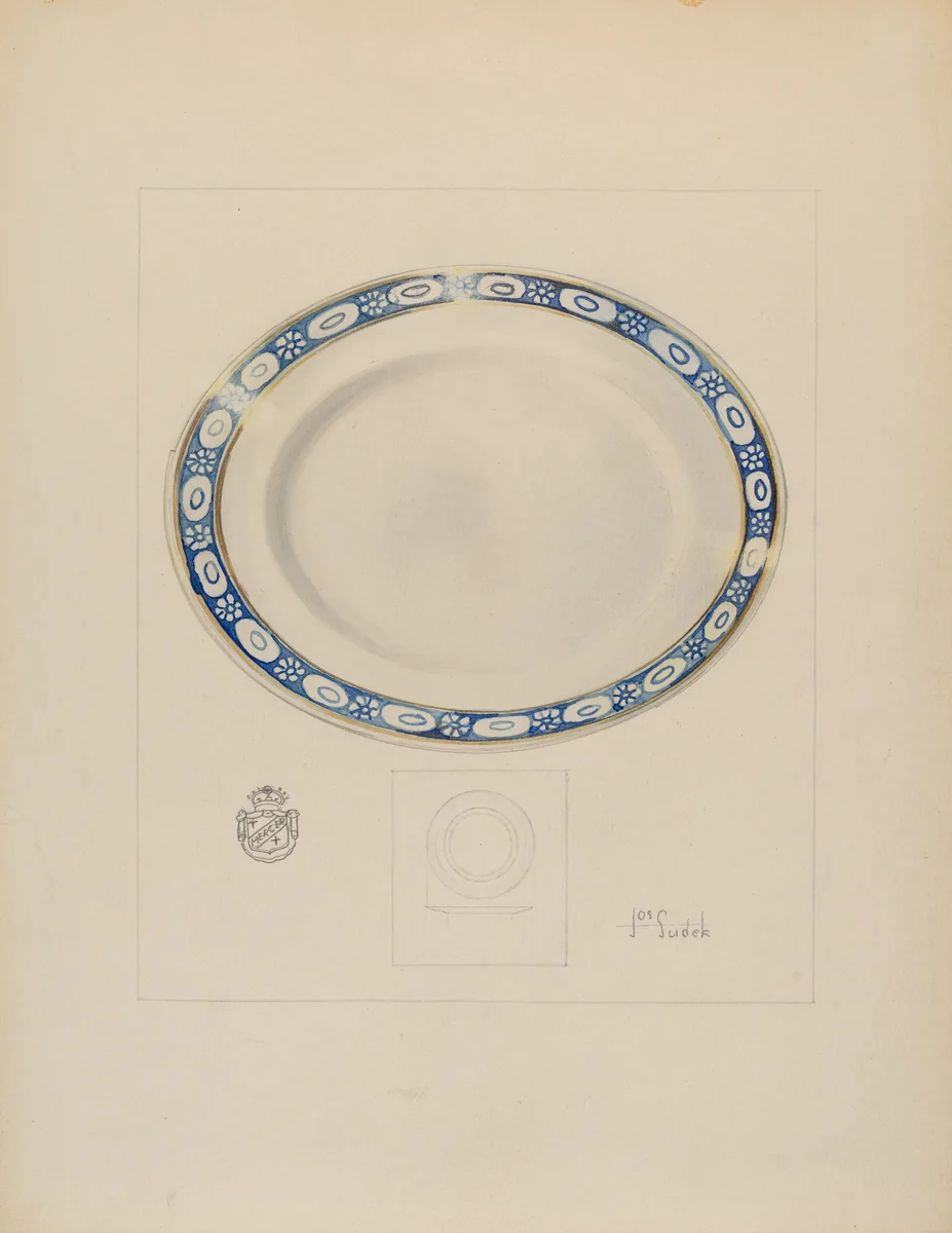 Saucer by Joseph Sudek, index of american design, 1937