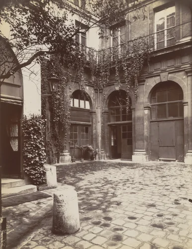 13 rue de L'abbaye by Eugène Atget, photograph, 1910
