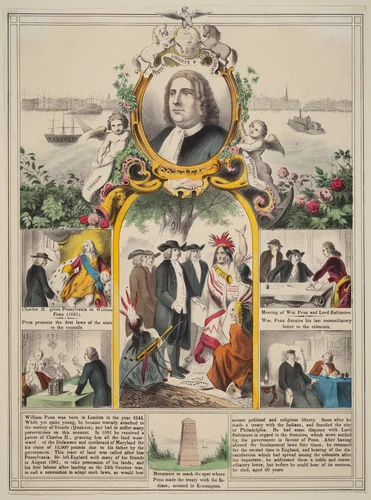 William Penn's History by American 19th Century, print, 1800-1899
