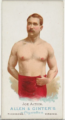 Joe Acton, Wrestler, from World's Champions, Series 1 (N28) for Allen & Ginter Cigarettes by Allen & Ginter, print, 1887