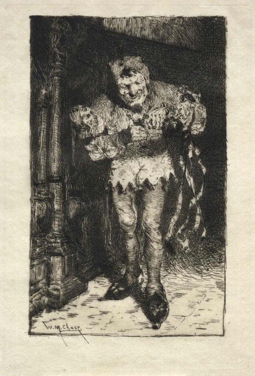 The Jester by William Merritt Chase, print, 1885-1895