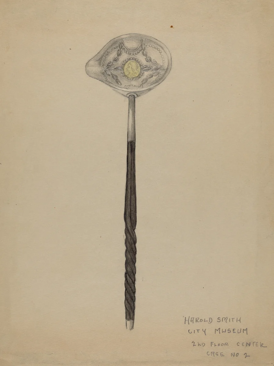 Silver Punch Ladle by Harold Smith, index of american design, 1936
