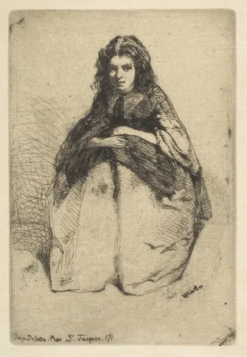 Fumette by James McNeill Whistler, print, 1858