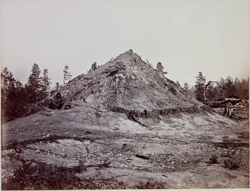 Indian Sweat House, Mendocino County, California by Carleton E. Watkins, photograph, 1863