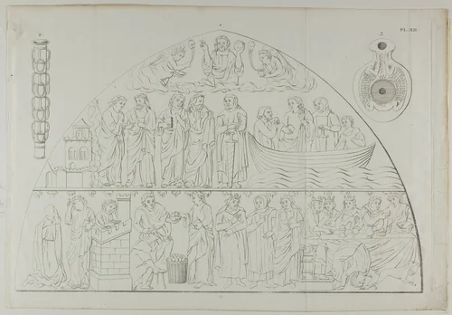 Three Images from Millin's Atlas, plate XII by Louis Aubin Millin, print, 1807-1808