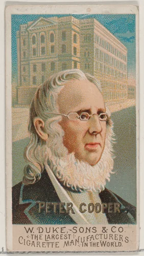 Peter Cooper, from the series Great Americans (N76) for Duke brand cigarettes by W. Duke, Sons & Co., print, 1888