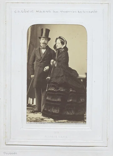 Eugenie Marie de Montijo de Guzman and Napoleon III by André Adolphe-Eugène Disdéri, photograph, 1860-1869