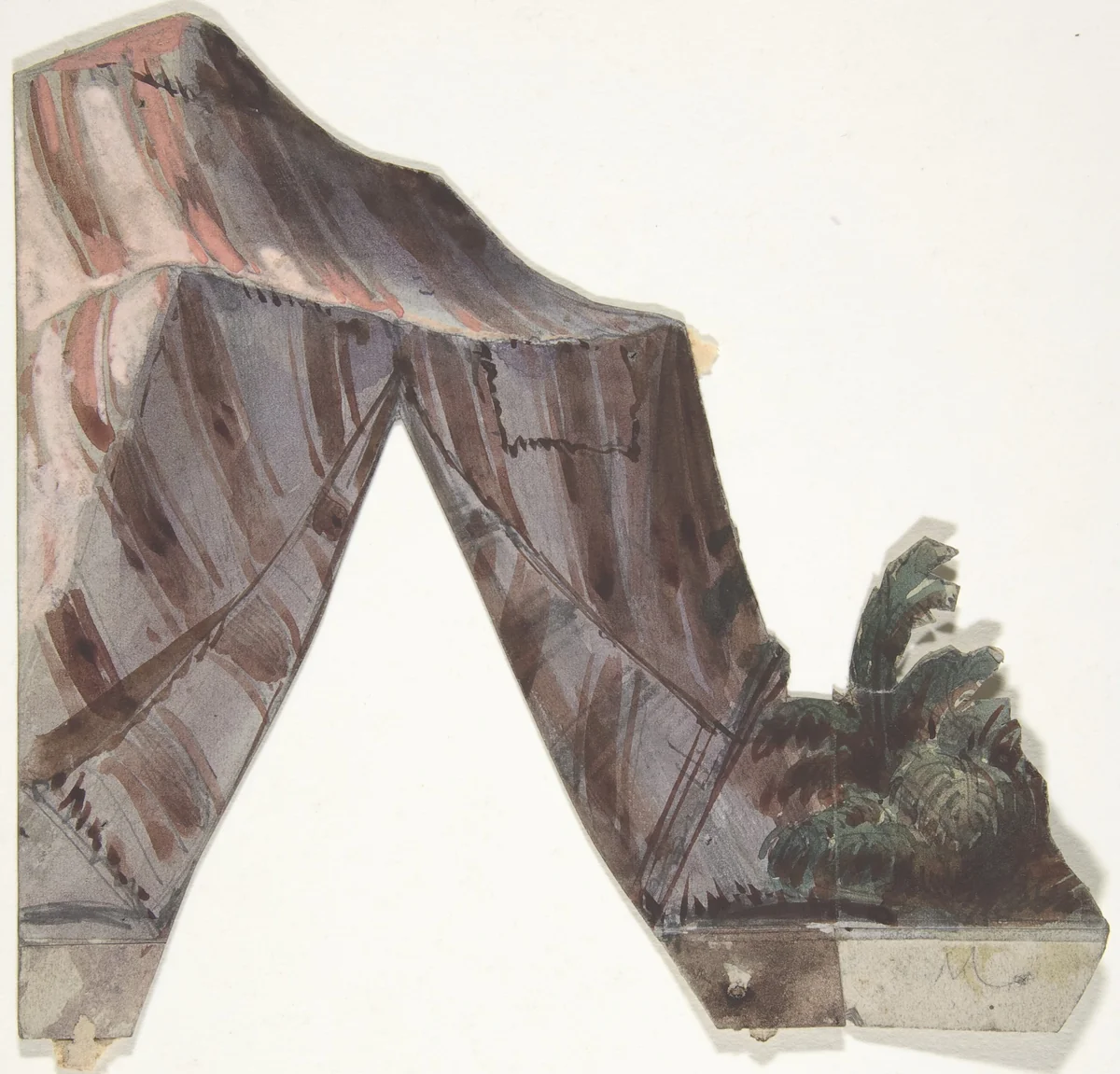 Design for a Stage Set at the Opéra, Paris by Eugène Cicéri, drawing, 1830-1890