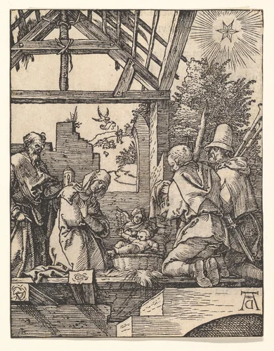 The Nativity, from "The Small Passion" by Albrecht Dürer, print, 1510