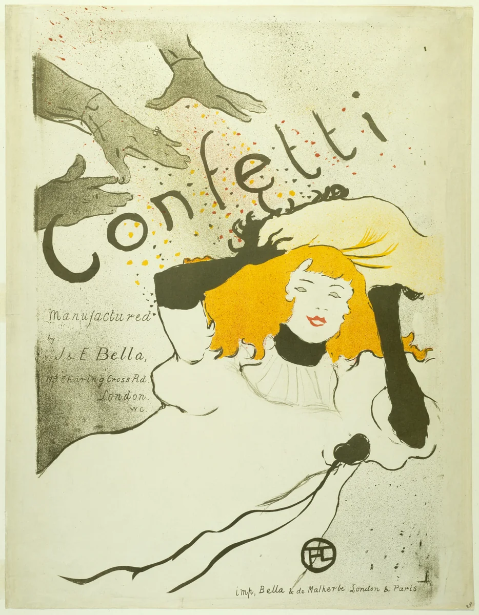 Confetti by Henri de Toulouse-Lautrec, print, 1894