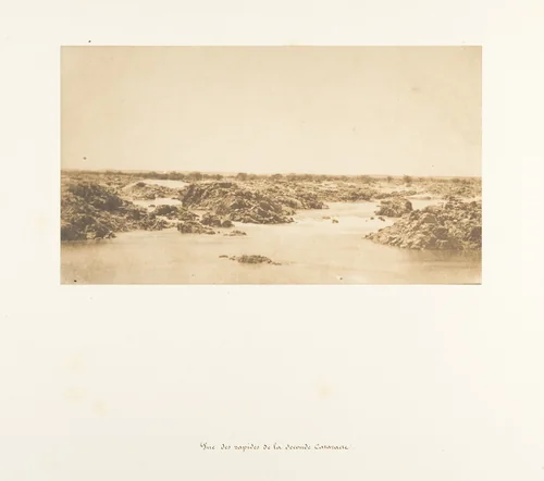 Vue des rapides de la Seconde Cataracte by Maxime Du Camp, photograph, 1850