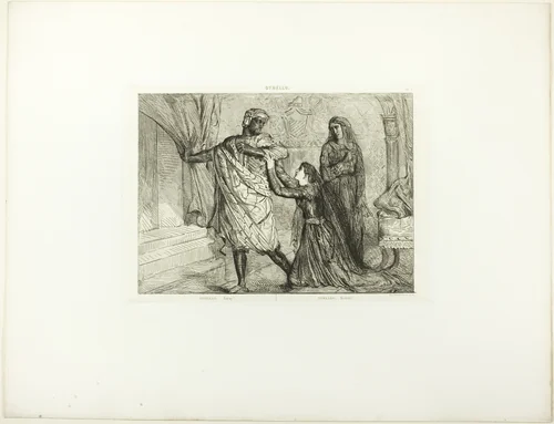 Away!, plate 7 (act 3, scene 4) from Othello by Théodore Chassériau, print, 1844