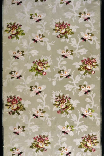 Panel by England, Spitalfields, textile, 1752-1755