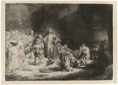 Christ Healing the Sick (‘Hundred Guilder Print’) by Rembrandt van Rijn, print, 1648