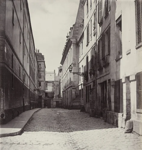 Rue de Reims, from Rue des Sept -Voies by Charles Marville, photograph, 1865