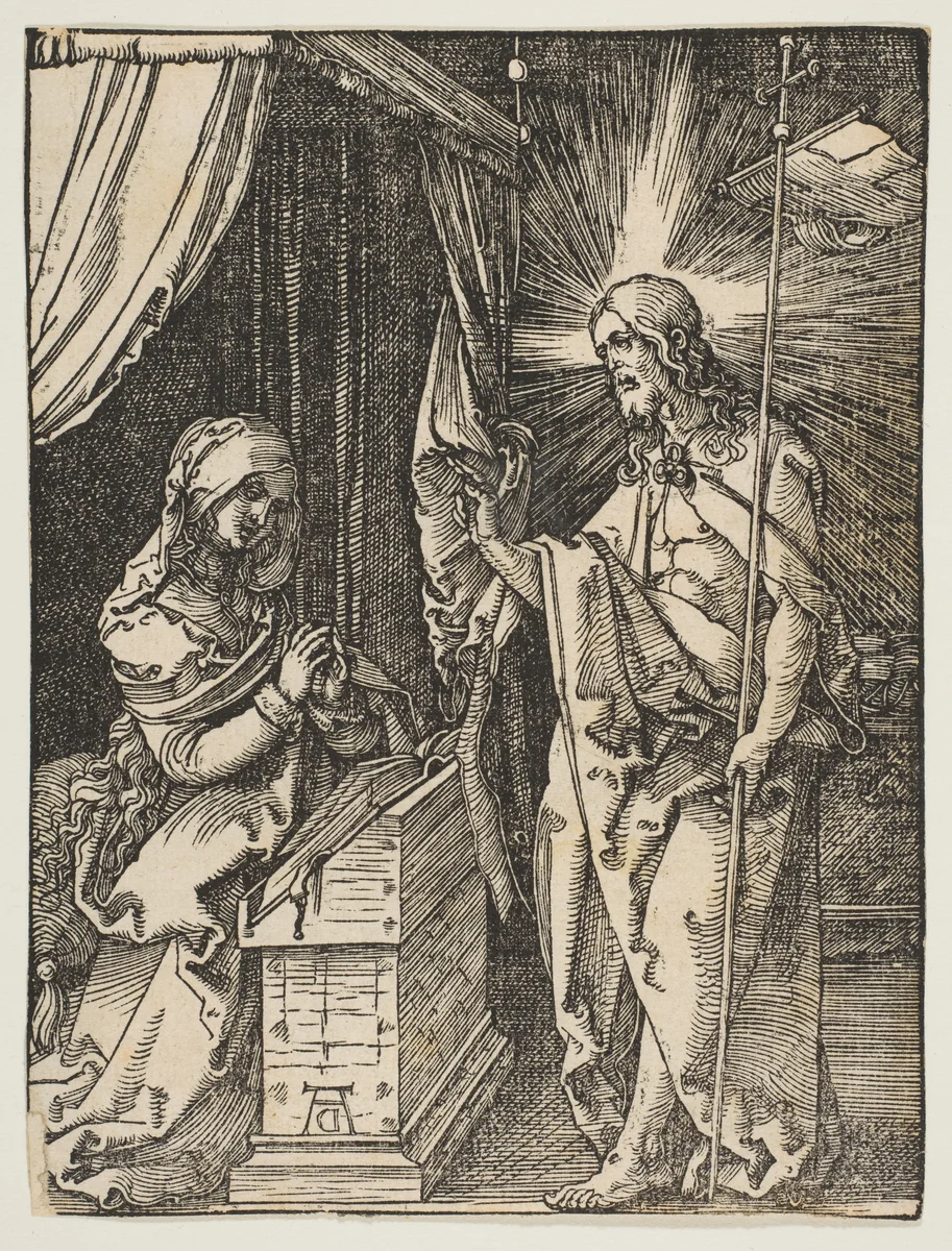 Christ Appearing to His Mother, from "The Small Passion" by Albrecht Dürer, print, 1510