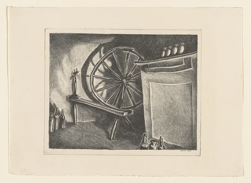 Spinning Wheel by Wanda Gág, print, 1927