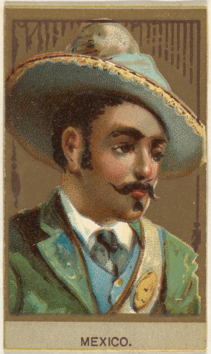 Mexico, from the Races of Mankind series (T181) issued by Abdul Cigarettes by Abdul Cigarettes, print, 1881